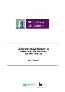 in biomedical engineering - National University of Ireland, Galway