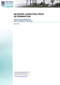 Network Variation Price Determination