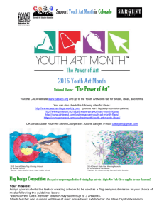2016 Flag Competition - Colorado Art Education Association