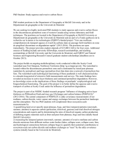 PhD Student- Study aqueous and evasive carbon fluxes PhD