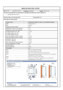 boiler specification