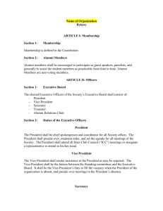 Bylaws Template - University of Miami