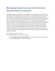 Managing Requirements with Rational Requirements Composer
