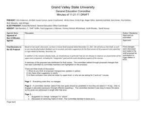 General Education Committee - Grand Valley State University