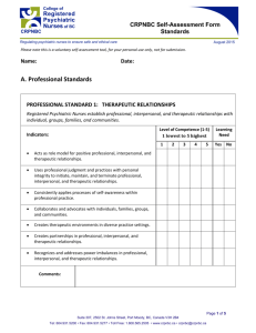CRPNBC Self-Assessment Form - College of Registered Psychiatric