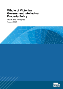 Whole of Victorian Government Intellectual Property Policy