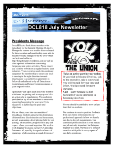 DCL818 Newsletter Jul 2014 - Kingston District Commissionaires