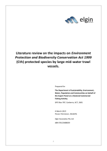 Literature review on the impacts on Environment Protection and
