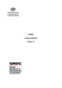 GRDC_Annual_Report_2010_11 - Grains Research & Development