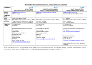 Worcestershire Clinical Commissioning Groups