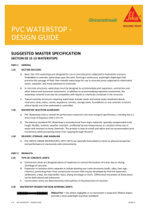 PVC WATERSTOP – Design Guide