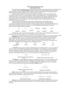 The Concept of Functional Groups