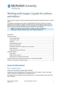 Working with images: A guide for authors and editors