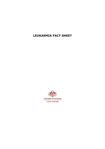 Leukaemia fact sheet