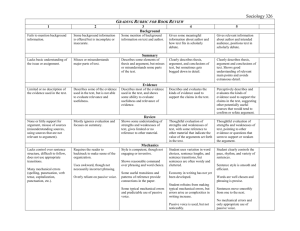 326 Grading Rubric for Book Review
