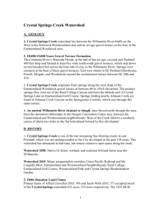 Crystal Springs Creek Watershed