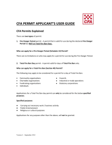 Guide for applying for permits (DOC 52k)