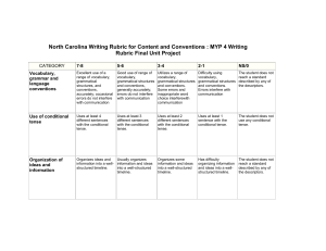 North Carolina Writing Rubric for Content and Conventions : MYP 4