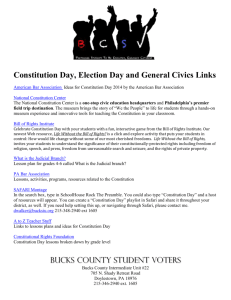 Constitution Day Ideas - Bucks County Intermediate Unit #22
