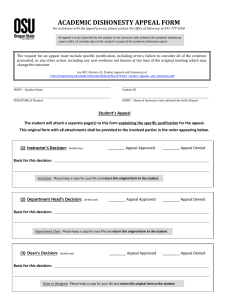 Appeal Forms