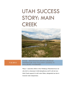 Utah Success Story: Main Creek