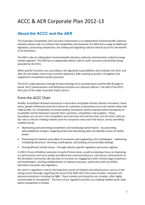 ACCC Corporate Plan 2012-13 - Australian Competition and