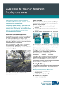 Riparian fencing in flood-prone areas fact sheet June 2015