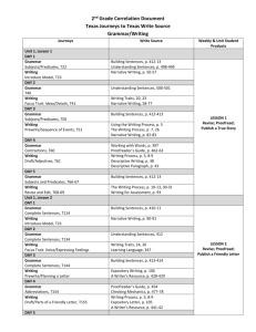 Journeys Write Source 2 nd Grade Correlation Document Texas