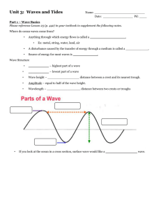02a Tides and Waves Notes