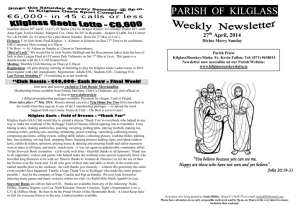 27 th April, 2014 - The Parish of Kilglass, Rooskey and Slatta in