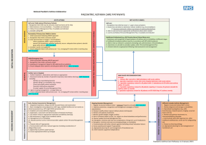 Paediatric asthma clinical pathways