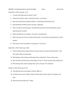 ANSWERS ELA Reading Guide for Letters from Rifka Name: Class