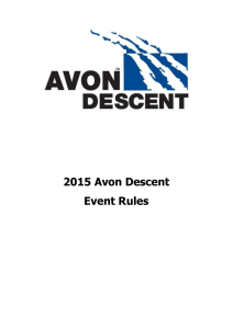 Racing Rules - Avon Descent