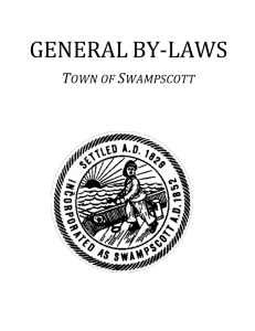 Town of Swampscott General By