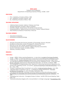 Lange Resume - Orange County