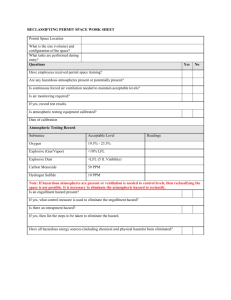 Work Sheet for Reclassifying a Permit Space