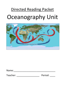 Oceanography Directed Reading