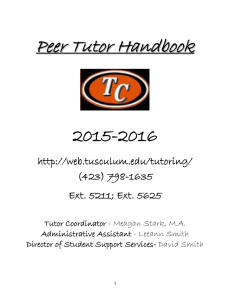 Tutor Handbook 2015-2016