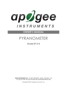 SP-214 4-20 mA - Apogee Instruments