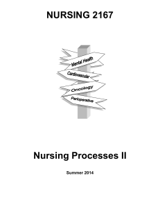 Nursing Processes II Summer 2014 - Portal