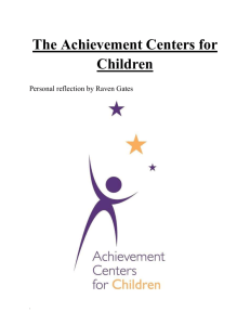 The Achievement Centers for Children