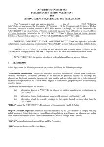 Confidentiality Agreement 2 - Office of the Provost