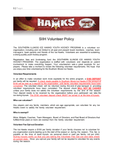 Volunteer Policy