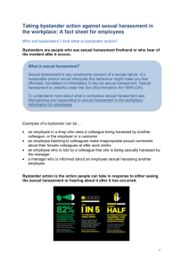 Bystander fact sheet for employees