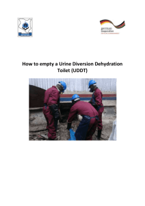 How to empty a Urine Diversion Dehydration Toilet (UDDT)