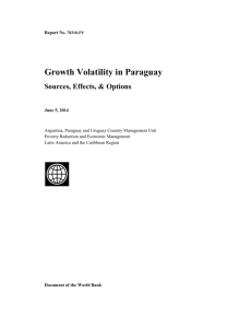 External shocks explain over 50 percent of Paraguay`s GDP growth