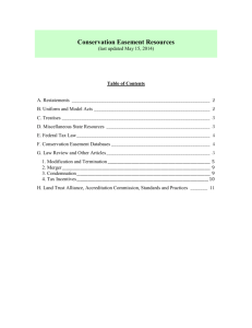 List of Conservation Easement Resources