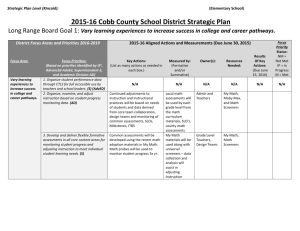 Kincaid Strategic Plan - Cobb County School District