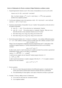 Review of Mathematics for Physics worksheet (Nitipat Pholchai) on
