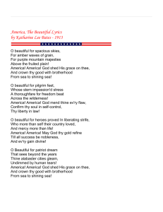 America the Beautiful lyrics
